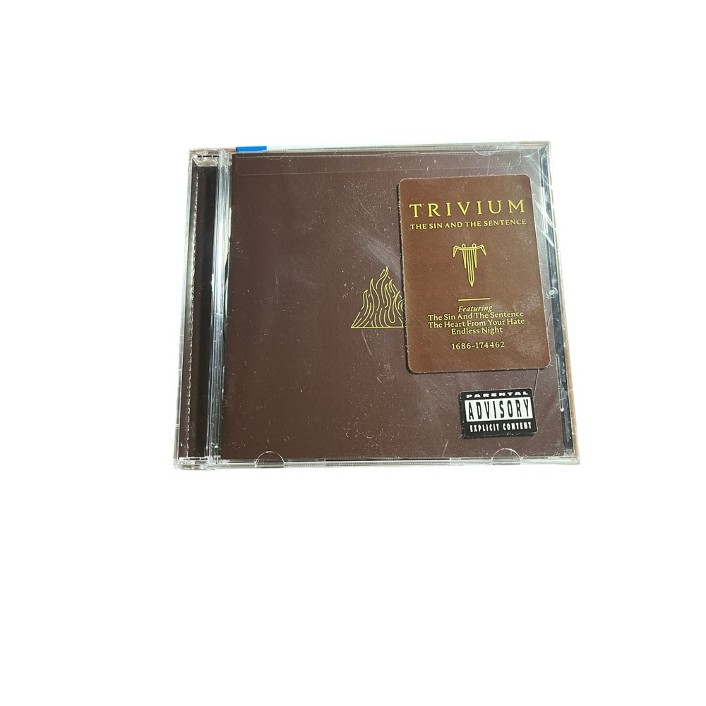 Trivium The Sin and the Sentence CD 2017 Roadrunner Records Crack on Case